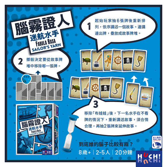 腦霧證人:迷航水手 Fabula Rasa: Sailor's Yarn 派對桌遊