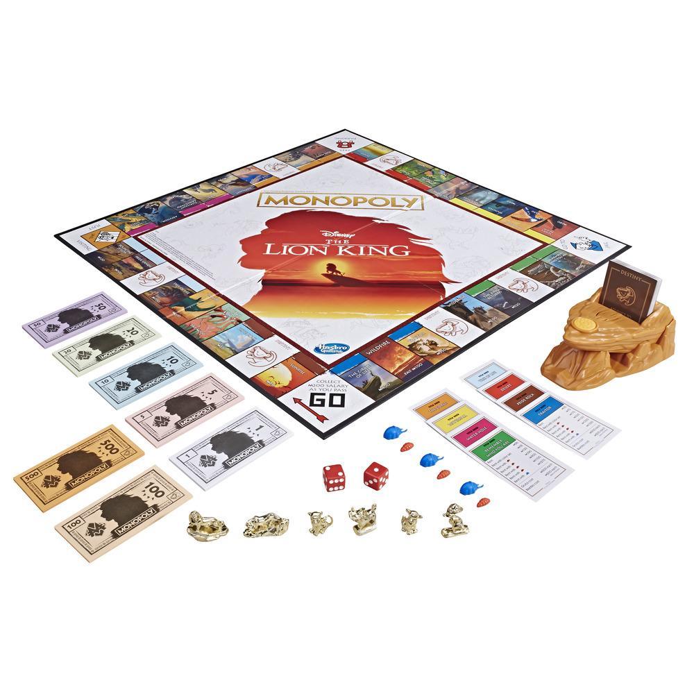 Monopoly Game Disney The Lion King Edition contents