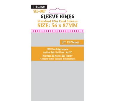Sleeve Kings Card Sleeves (63.5x88mm) - 110 pieces