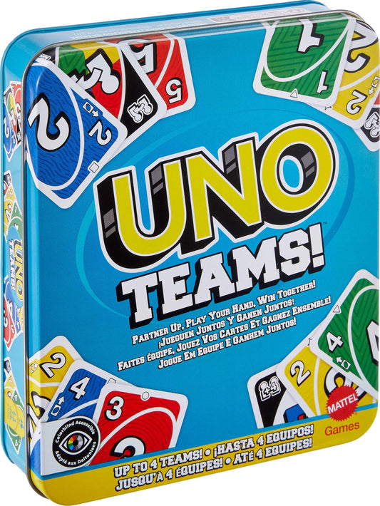 UNO Teams! Card Game - Tin Packaging