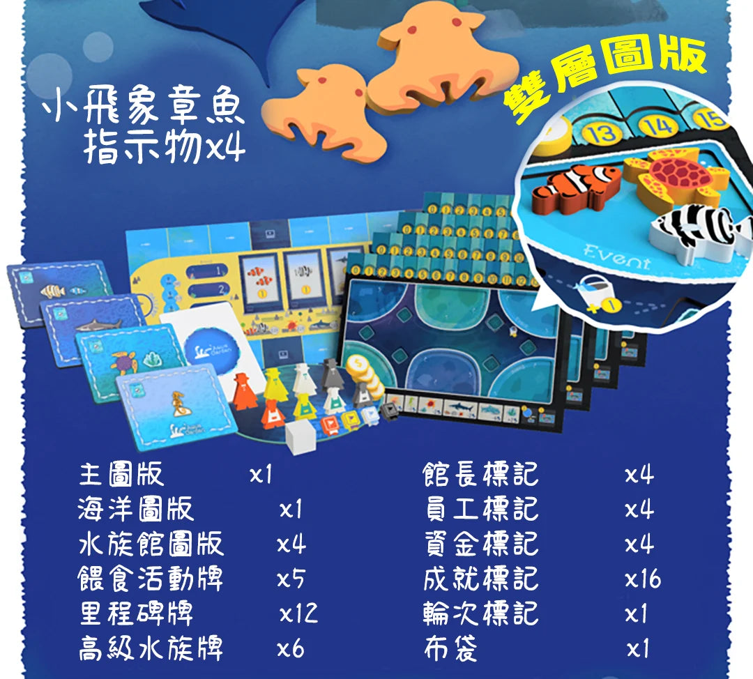 花園三部曲 水族館-蔚藍巡禮 + 全擴充 繁體中文 不包運費