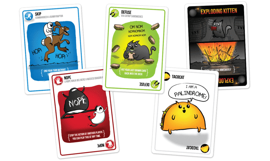 exploding kittens card exaples