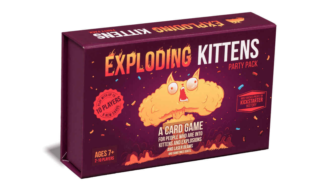 Exploding Kittens Card Game - Party Pack for Up to 10 Players – GALA ...