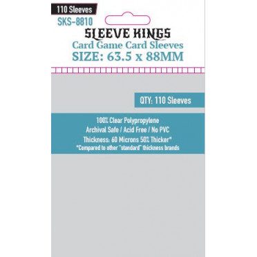 Sleeve Kings Card Sleeves (63.5x88mm) - 110 pieces